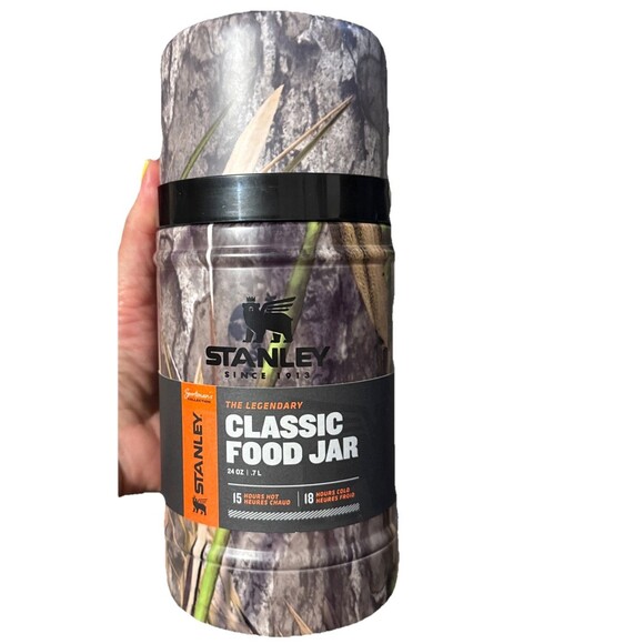Stanley Mossy Oak Hunt Sportsmans Collection 24 Oz. Classic Food Jar•Camo•NEW - Picture 1 of 4